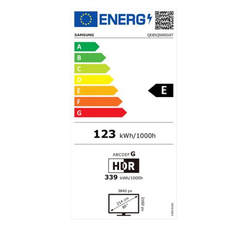 Samsung 85" QE85QN90DATXXH 4K UHD Smart Neo QLED Mini LED TV