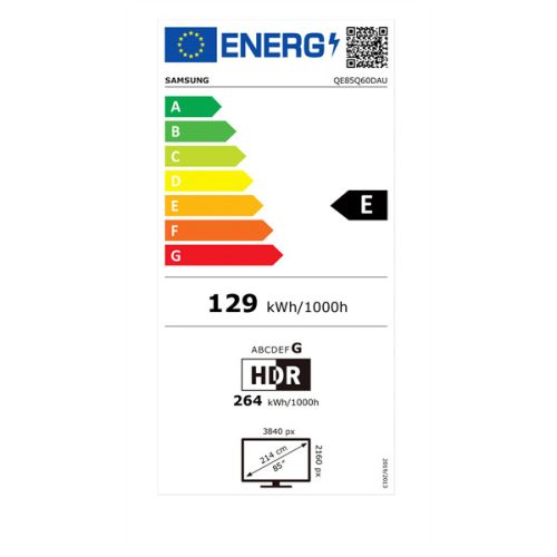 Samsung 85" QE85Q60DAUXXH 4K UHD Smart QLED TV