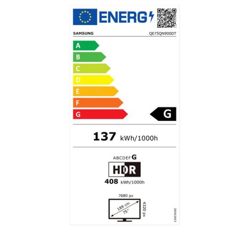 Samsung 75" QE75QN900DTXXH 8K UHD Smart Neo QLED Mini LED TV