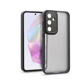   Haffner HF268595 Samsung Galaxy A35 5G Variete fekete hátlap kameravédő peremmel, lencsevédő üveggel