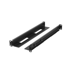   Lanberg AK-1901-B 1U 397x680 mm állítható fekete rack sín készlet