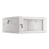 Lanberg WF01-6604-10S 19" 4U SZÉL:600mm MÉLY:600mm MAG:290mm lapraszerelt üvegajtós szürke fali rack szekrény