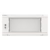 Lanberg WF01-6604-10S 19" 4U SZÉL:600mm MÉLY:600mm MAG:290mm lapraszerelt üvegajtós szürke fali rack szekrény