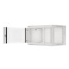 Lanberg WF01-6406-10S 19" 6U SZÉL:600mm MÉLY:450mm MAG:379mm lapraszerelt üvegajtós szürke fali rack szekrény