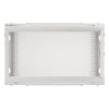 Lanberg WF01-6406-10S 19" 6U SZÉL:600mm MÉLY:450mm MAG:379mm lapraszerelt üvegajtós szürke fali rack szekrény