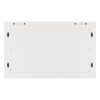 Lanberg WF01-6406-10S 19" 6U SZÉL:600mm MÉLY:450mm MAG:379mm lapraszerelt üvegajtós szürke fali rack szekrény