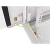 Lanberg WF01-6606-10S 19" 6U SZÉL:600mm MÉLY:600mm MAG:379mm lapraszerelt üvegajtós szürke fali rack szekrény