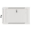 Lanberg WF01-6606-10S 19" 6U SZÉL:600mm MÉLY:600mm MAG:379mm lapraszerelt üvegajtós szürke fali rack szekrény