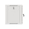 Lanberg WF01-6606-10S 19" 9U SZÉL:600mm MÉLY:450mm MAG:512mm lapraszerelt üvegajtós szürke fali rack szekrény