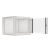 Lanberg WF01-6609-10S 19" 9U SZÉL:600mm MÉLY:600mm MAG:512mm lapraszerelt üvegajtós szürke fali rack szekrény