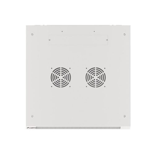 Lanberg WF01-6612-10S 19" 12U SZÉL:600mm MÉLY:600mm MAG:645mm lapraszerelt üvegajtós szürke fali rack szekrény
