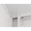 Lanberg WF01-6612-10S 19" 12U SZÉL:600mm MÉLY:600mm MAG:645mm lapraszerelt üvegajtós szürke fali rack szekrény