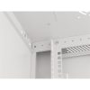 Lanberg WF01-6415-10S 19" 15U SZÉL:600mm MÉLY:450mm MAG:774mm lapraszerelt üvegajtós szürke fali rack szekrény
