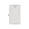 Lanberg WF01-6415-10S 19" 15U SZÉL:600mm MÉLY:450mm MAG:774mm lapraszerelt üvegajtós szürke fali rack szekrény