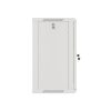 Lanberg WF01-6415-10S 19" 15U SZÉL:600mm MÉLY:450mm MAG:774mm lapraszerelt üvegajtós szürke fali rack szekrény