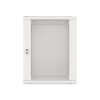 Lanberg WF01-6415-10S 19" 15U SZÉL:600mm MÉLY:450mm MAG:774mm lapraszerelt üvegajtós szürke fali rack szekrény