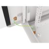 Lanberg WF01-6615-10S 19" 15U SZÉL:600mm MÉLY:600mm MAG:774mm lapraszerelt üvegajtós szürke fali rack szekrény