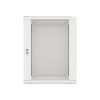 Lanberg WF01-6615-10S 19" 15U SZÉL:600mm MÉLY:600mm MAG:774mm lapraszerelt üvegajtós szürke fali rack szekrény