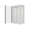 Lanberg WF01-6422-10S 19" 22U SZÉL:600mm MÉLY:450mm MAG:1085mm lapraszerelt üvegajtós szürke fali rack szekrény