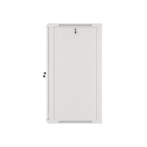 Lanberg WF01-6622-10S 19" 22U SZÉL:600mm MÉLY:600mm MAG:1085mm lapraszerelt üvegajtós szürke fali rack szekrény