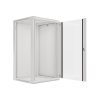 Lanberg WF01-6622-10S 19" 22U SZÉL:600mm MÉLY:600mm MAG:1085mm lapraszerelt üvegajtós szürke fali rack szekrény