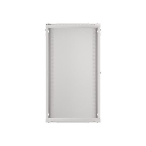 Lanberg WF01-6622-10S 19" 22U SZÉL:600mm MÉLY:600mm MAG:1085mm lapraszerelt üvegajtós szürke fali rack szekrény