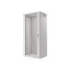 Lanberg WF01-6427-10S 19" 27U SZÉL:600mm MÉLY:450mm MAG:1307mm lapraszerelt üvegajtós szürke fali rack szekrény