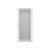Lanberg WF01-6427-10S 19" 27U SZÉL:600mm MÉLY:450mm MAG:1307mm lapraszerelt üvegajtós szürke fali rack szekrény