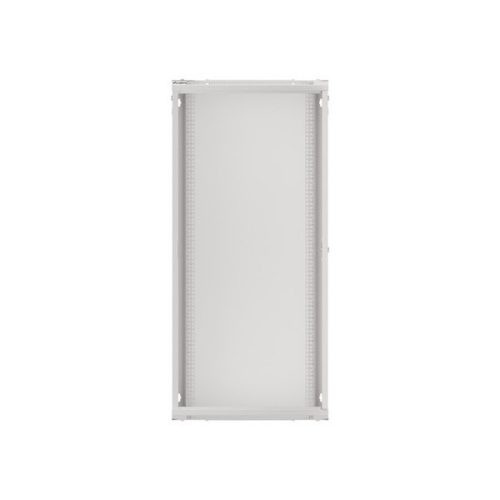 Lanberg WF01-6427-10S 19" 27U SZÉL:600mm MÉLY:450mm MAG:1307mm lapraszerelt üvegajtós szürke fali rack szekrény