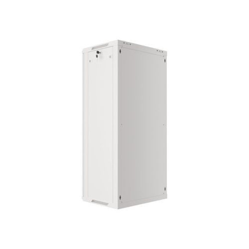 Lanberg WF01-6427-10S 19" 27U SZÉL:600mm MÉLY:450mm MAG:1307mm lapraszerelt üvegajtós szürke fali rack szekrény
