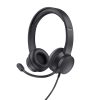 Trust Ayda PC vezetékes fekete headset