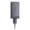 Baseus P10110812827-Z1 GaN5 65W szürke hálózati adapter 1m USB Type-C kábellel