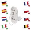 Emos P0221U 1,5m 2xAC/2xUSB/1xType-C fehér elosztó