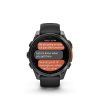 Garmin 010-02904-00 fenix 8 AMOLED (47mm) szilikon pántos fekete okosóra