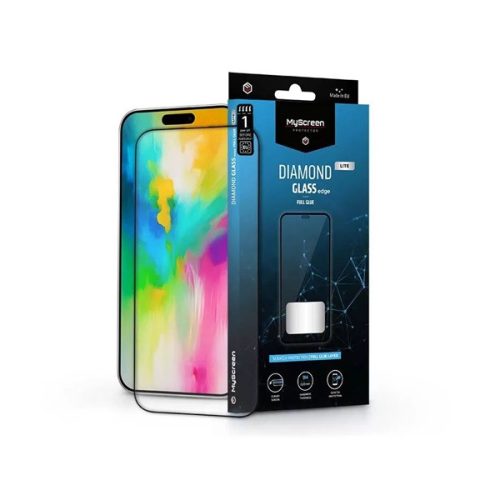 MSP MD9228 DGLFG iPhone 16 Pro Max/17 Pro 2.5D 9H fekete üveg kijelzővédő