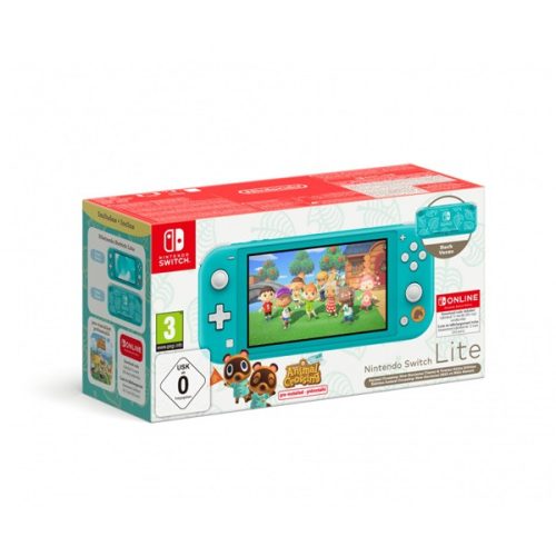 Nintendo Switch Lite Turquoise + Animal Crossing: New Horizons + 12 Hónap Nintendo Switch előfizetés