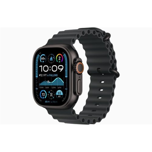 Apple Watch Ultra2 v2 Cellular (49mm) fekete titán tok, fekete óceán szíj okosóra