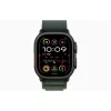 Apple Watch Ultra2 v2 Cellular (49mm) fekete titán tok, sötétzöld alpesi pánt (L) okosóra
