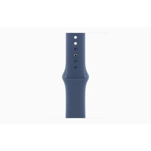 Apple Watch S10 GPS (42mm) ezüst alumínium tok, denim sportszíj (S/M) okosóra