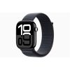 Apple Watch S10 GPS (46mm) kozmoszfekete alumínium tok, tinta sportszíj okosóra