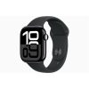 Apple Watch S10 Cellular (42mm) kozmoszfekete alumínium tok, fekete sportszíj (S/M) okosóra