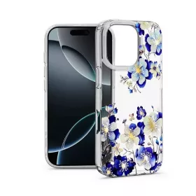   Haffner HF789609 IMD Floral Apple iPhone 16 Pro átlátszó szilikon tok