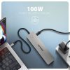 Axagon HMC-7HX2 USB-C 5Gbps DUAL 4K DISPLAY 7in1 hub