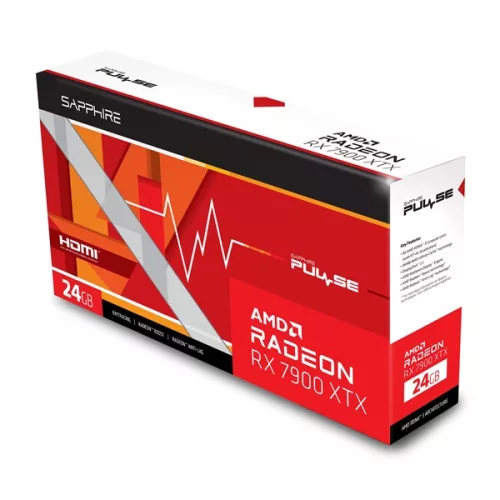 SAPPHIRE PULSE AMD Radeon RX 7900 XTX 24G GDDR6 (11322-02-20G) Videokártya