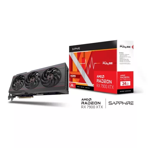 SAPPHIRE PULSE AMD Radeon RX 7900 XTX 24G GDDR6 (11322-02-20G) Videokártya