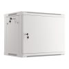 Lanberg WF01-6409-00S 19" 9U SZÉL:600mm MÉLY:450mm MAG:512mm lapraszerelt fémajtós szürke fali rack szekrény