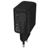 AVAX CH602B SPEEDY+ 45W GaN 2x USB-C PD3.0 fekete gyors töltő adapter