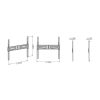 Meliconi Flatstyle FS400 DW 40"-75" fix fali TV konzol