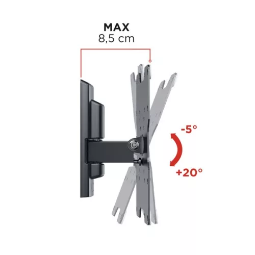 Meliconi Flatstyle FTR200 DW 26"-45" dönthető fali TV konzol