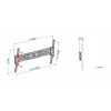 Meliconi Flatstyle FT600 DW 50"-85" dönthető fali TV konzol